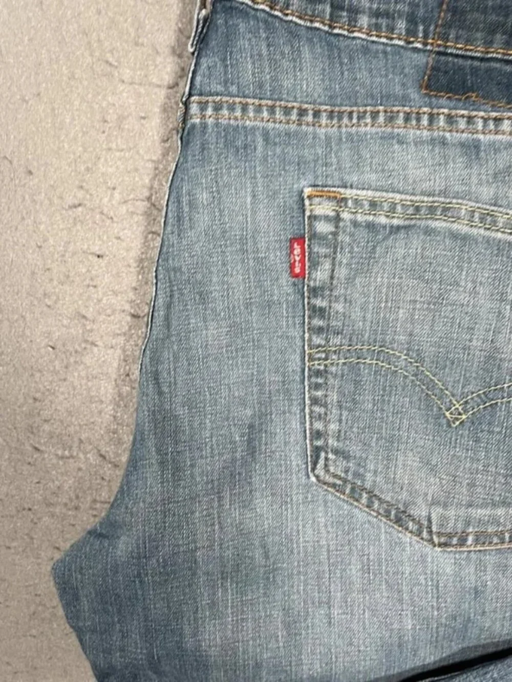 Levi’s 514 Light Blue Denim Jeans Missing Badge Mens W33 I32